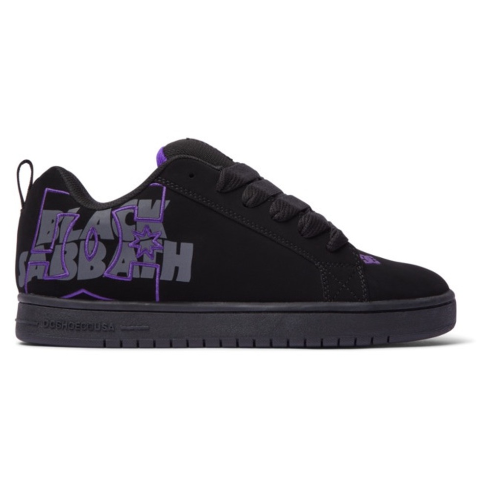 DC Black and Purple Men's Sneakers